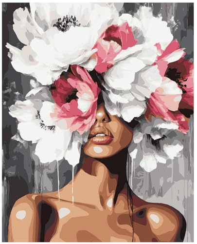 Pintura por números Adultos, Flor de mujer