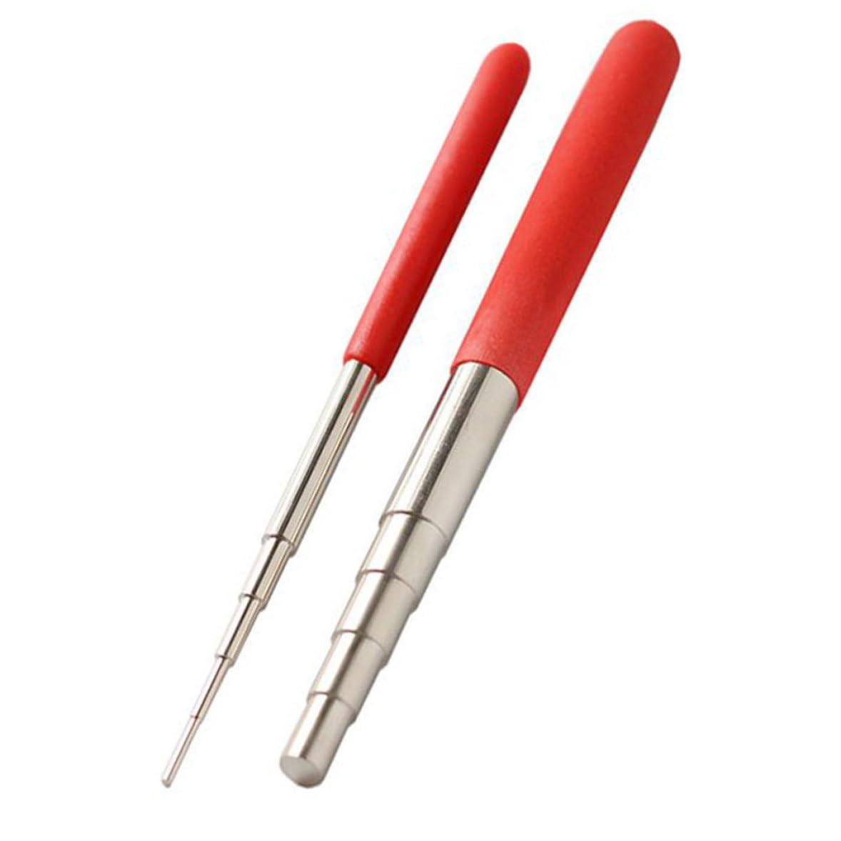 2PCS Wire Looping Mandrel Ring Sizer Stick, Metal Jewelry Forming Tool for Jump Rings, Wire Wrapping & Crafting, Professional Ring Mandrel