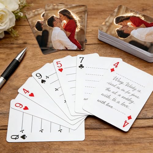 Naipes personalizados de póker con foto y texto miniatura 7