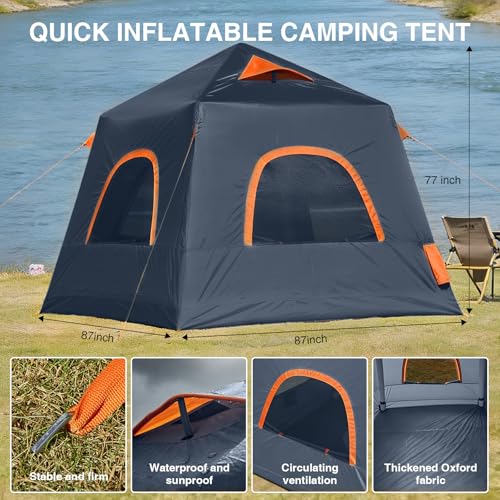 Carpa Inflable para Camping 2-3 Personas con Bomba Eléctrica miniatura 5
