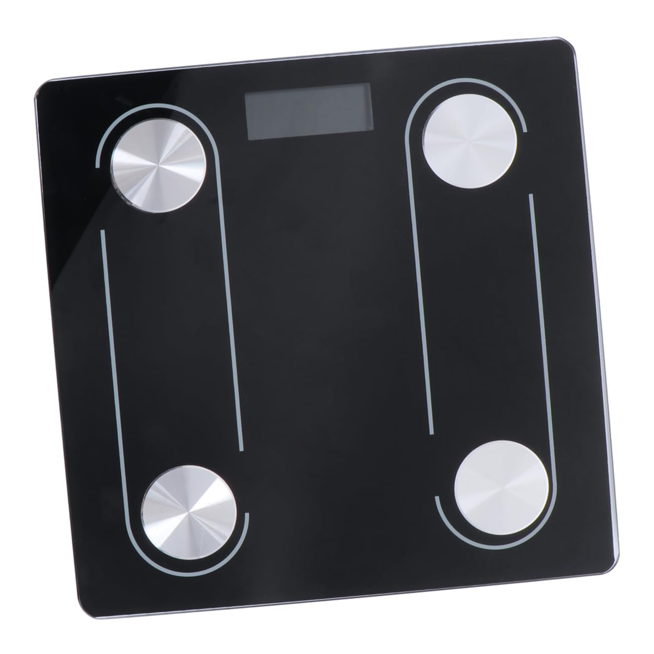 FOMIYES Household Precision Scale Intelligent Weight Analyzer with LED Display Durable Design No Battery Needed for Home Use Black