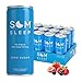 Som Sleep, The Original Sleep Support Formula w/ Melatonin, Magnesium, Vitamin B6, L-Theanine & GABA - Non-GMO, Vegan, Gluten-Free Sleep Aid Drink Supplement - Zero Sugar, 8.1 Fl Oz, 12-Pack