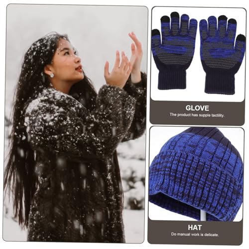 BESPORTBLE Boys and Girls Winter Set Thickened Fleece Neck Warmer Knit Hat and Gloves for Boys and Girls Outdoor Warmth and Comfort for Cold Weather Activities3