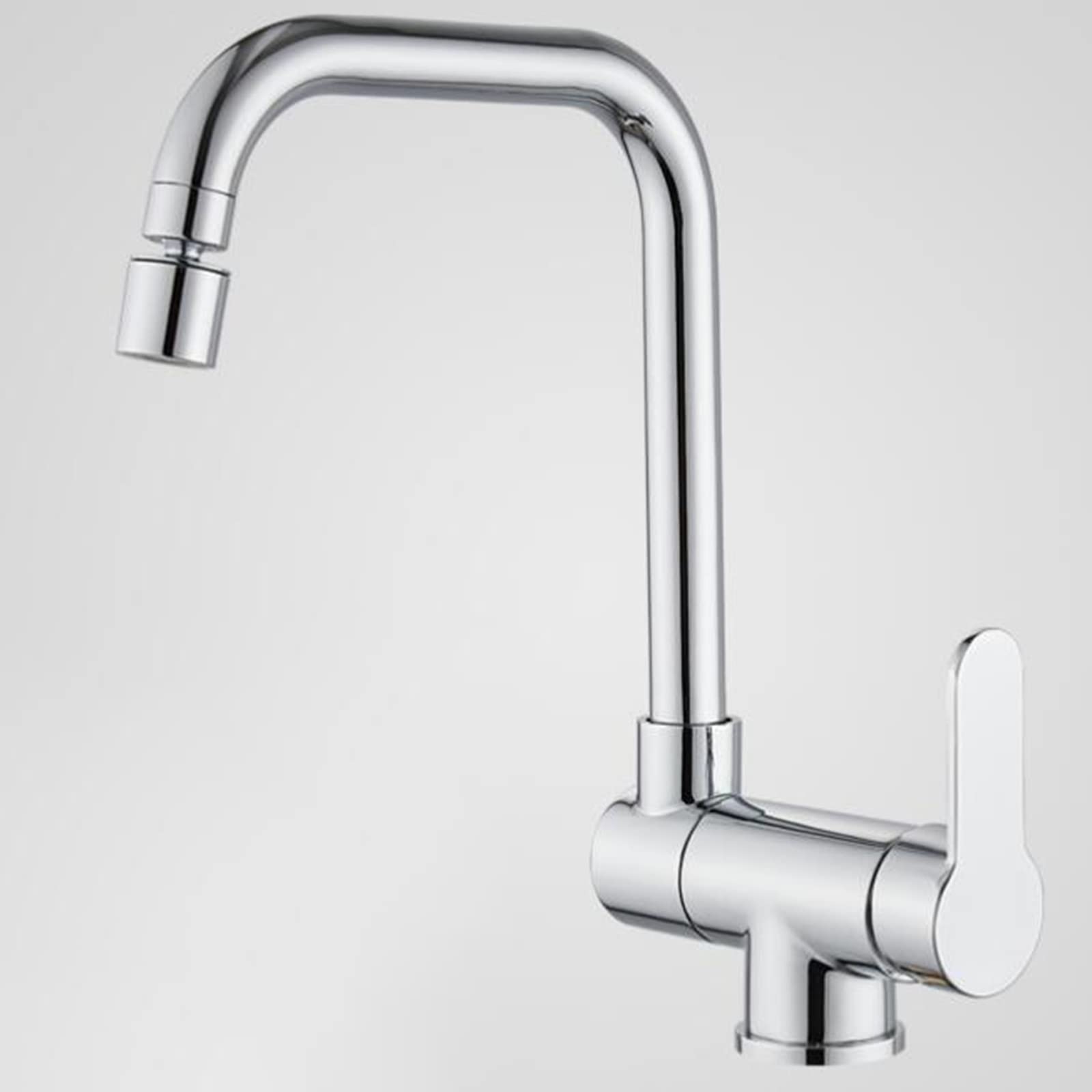 Robinet cuisine pliant sous fenêtre en laiton noir pour un évier gain de place