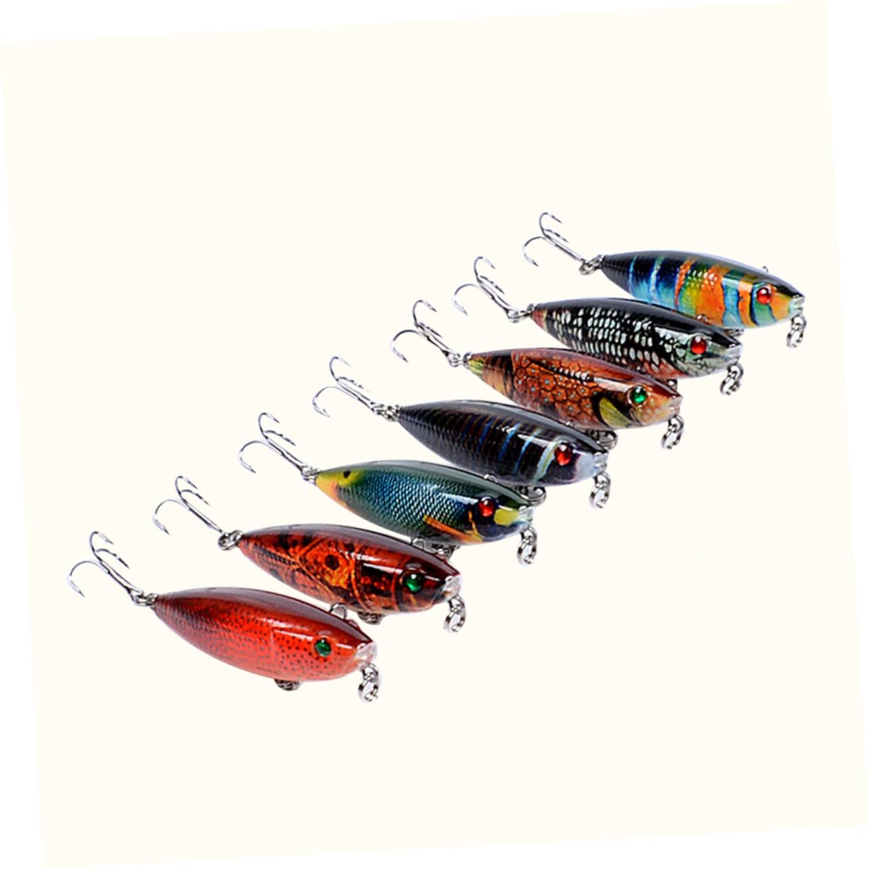 POPETPOP Cebos Flotantes Señuelos Bajos Señuelo Bajo Juego De Señuelos De Pesca Aparejo De Pesca Duro Señuelos Flotantes Señuelos Realistas Lápiz Cebos Artificiales