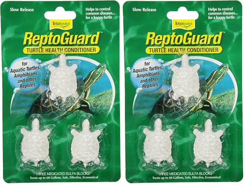 Image of Tetra TetraFauna ReptoGuard Turtle Health Conditioner, Slow-Release (19514) 3 Count (Pack of 2)