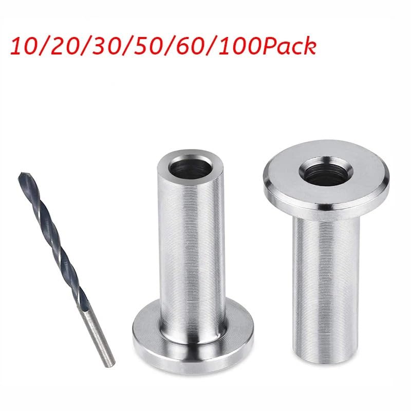 Morsetti per Filo Stendibiancheria Kit di Protezione for Cavi e ringhiere in Acciaio Inossidabile for Ponte con Occhiello da 1/8 Morsetti Stendibiancheria(50pcs)