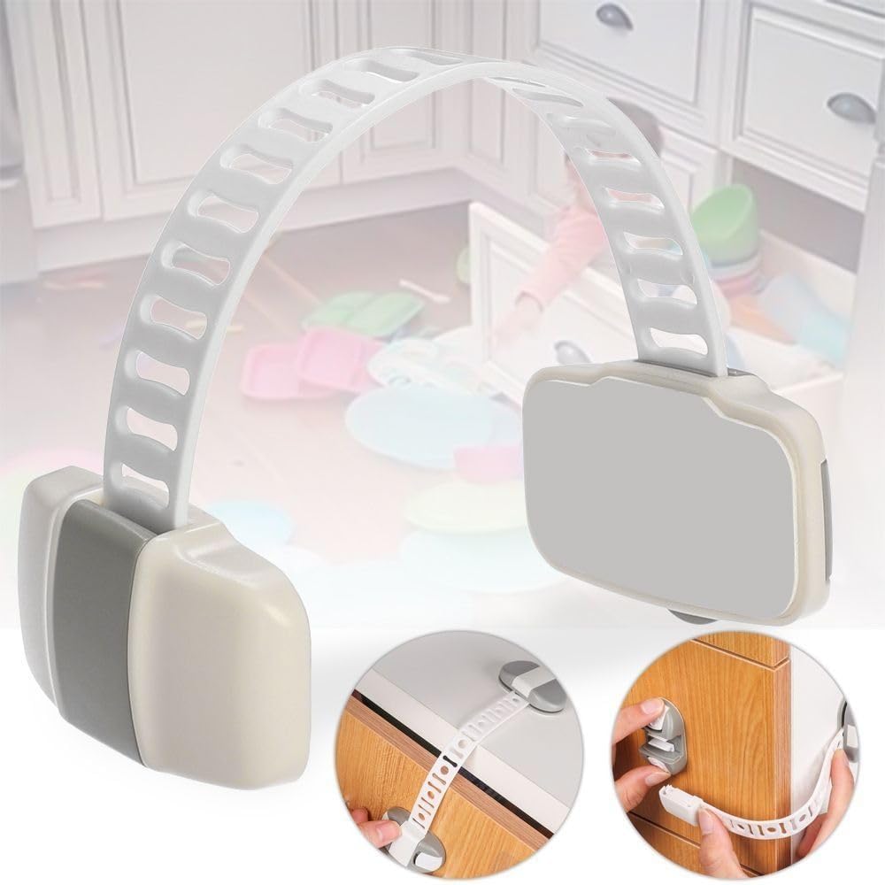 Multifunction Adjustable Strong Fixation Safety Buckle Plastic Child Safety Lock Drawer Lock Refrigerator Door Lock Cabinet Door Lock