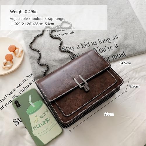 Image of Travistar Crossbody Bags for Women Small Handbags PU Leather Shoulder Bag Purse Evening Bag Quilted Satchels with Chain Strap