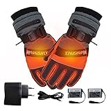 Guantes calefactado con cable USB y enchufe, generalmentes de 3 horas de calentamiento constante de la temperatura (dependiendo del entorno de temperatura ambiente) 