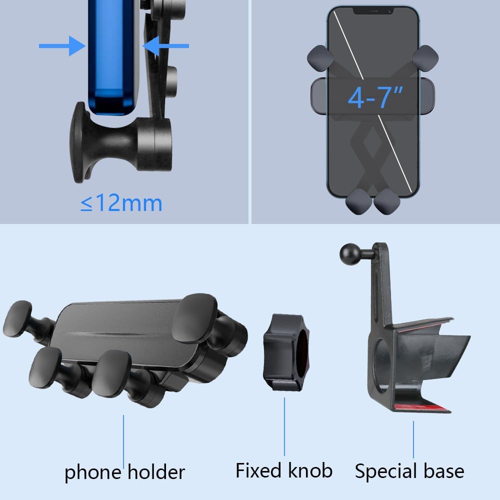 Car Phone Holder Mount for Toyota Tacoma 4Runner 2024 2025 2026 Limited，TRD Pro，Trailhunter【14-inch Screen】 Auto Accessories Navigation Screen Bracket Interior Decoration Mobile Cell