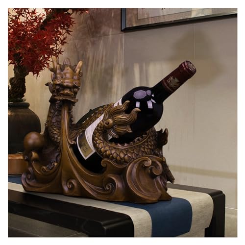 Soporte para botellas de vino diseño dragón plástico miniatura 5