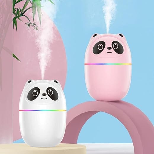 Mini Cute Cartoon Panda Air Humidifiers for Room Moisture Pe