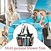 Fammart Mesh Shower Caddy Portable for College Dorm Room Essentials, 8-Pocket Large Shower Basket Tote Bag with 2 Handles for Toiletry, Bathroom, Beach, Camp, Gym