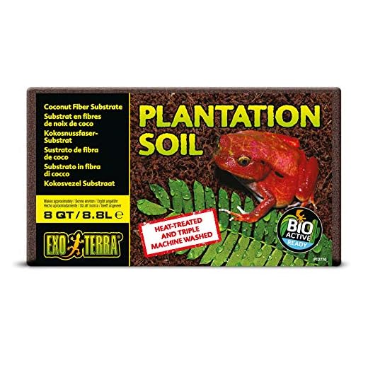 EXO TERRA Sustrato Plantation Trail Coco - 650 gr, 8.8 l (Paquete de 1)