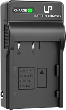EN-EL3e Battery Charger, LP Charger for Nikon EN EL3e, EL3, EL3a Battery, Compatible with Nikon D700, D300s, D300, D200, D100, D90, D80, D70s, D70, D50, Replacement for MH-18, MH-18a, MH-19