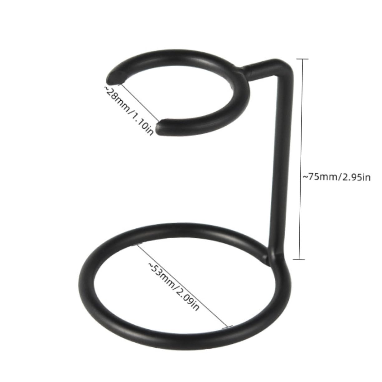 VICASKY Portable Razor Stand and Shaving Brush Holder Dual Bracket Design for Soap Bowl Beauty Tool Rack for Home and Shop Black