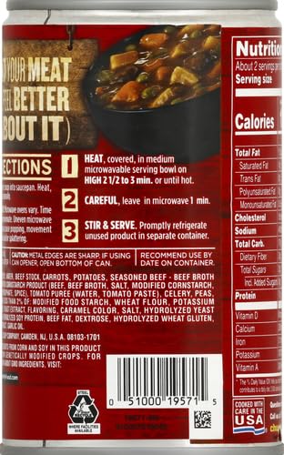 Image of Campbell's Chunky Healthy Request Soup, Beef Soup with Country Vegetables, 18.8 Oz Can (Pack of 2)