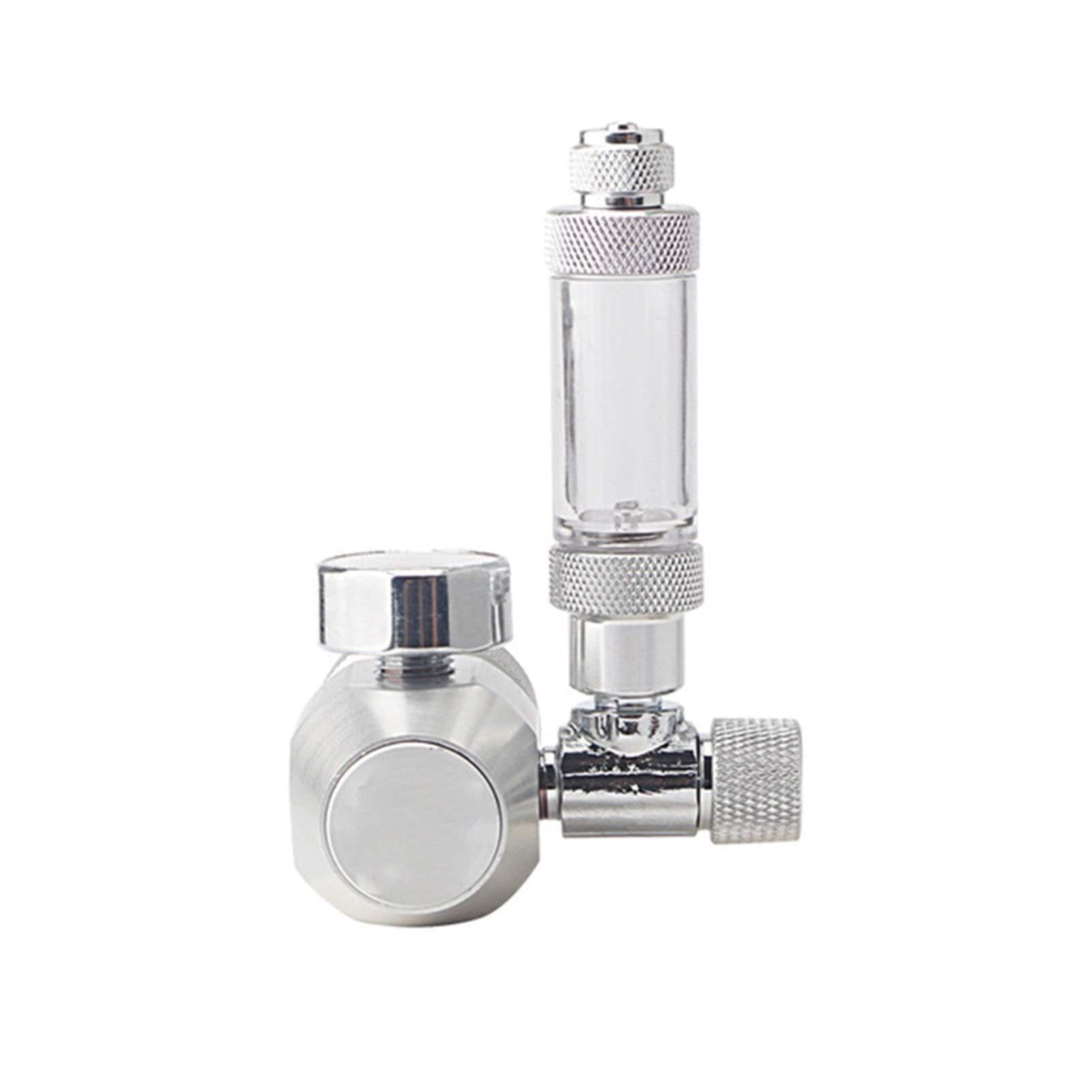 Estufa Acuario CO2 regulador magnético solenoide válvula de retención tanque de peces CO2 válvula reductora de presión DIY CO2 Control System Kit 220V 110V (tamaño : A)
