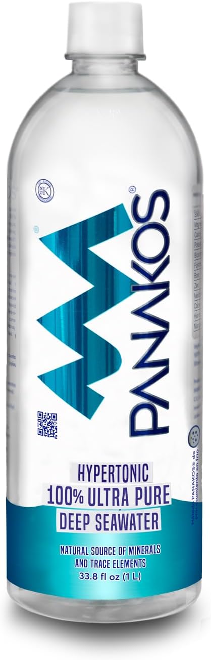 Panakos Deep Seawater Hypertonic Agua de Mar Profundo 12 Bottle Box Kosher certified