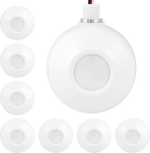 Miniatura 8 de Enerlites MPC-50H - Interruptor de sensor de techo PIR grado comercialindustrial color blanco