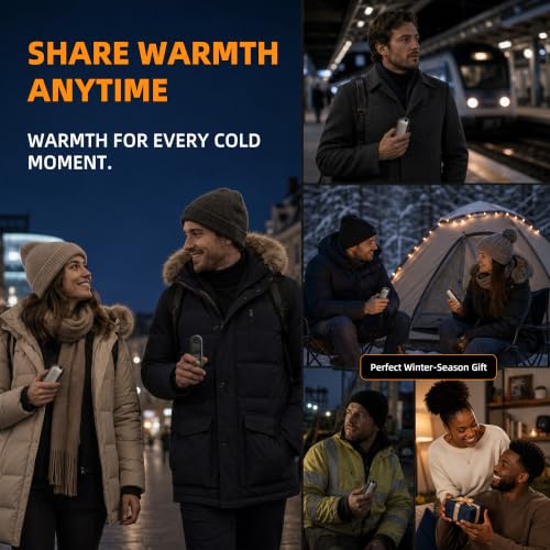 UNEEDTOO Hand Warmers Rechargeable, 2 Pack Magnetic, Up to 140°F, White - image 6