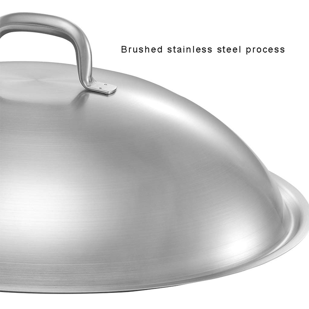 Coperchi per Pentole da 12" Coperchio per Cottura A Vapore in Acciaio Inossidabile Coperchio in Acciaio Inossidabile con Maniglia Coperchio per Servire Cibo per Feste in,36cm