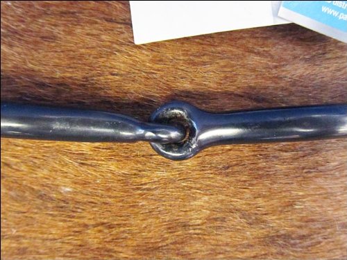 Metalab Junior Cow Horse Smooth Snaffle Gag Bit - Stainless Steel - 5 1/2" #TOP2