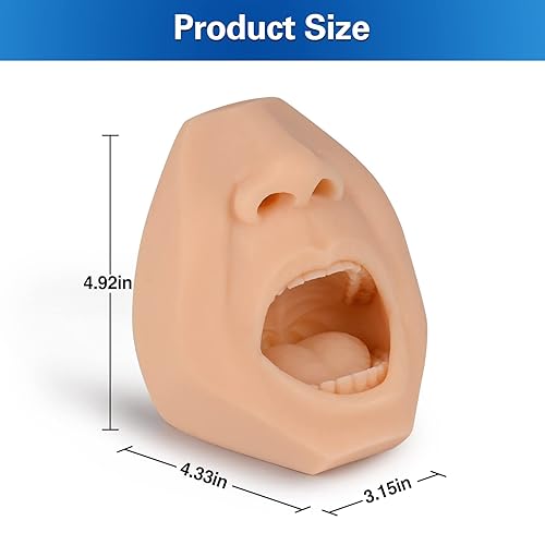 Miniatura 13 de SimCoach Hisopo nasal, modelo de entrenamiento de prueba de hisopo de garganta, simulador de recolección de hisopos, hisopo oral de saliva, Negro