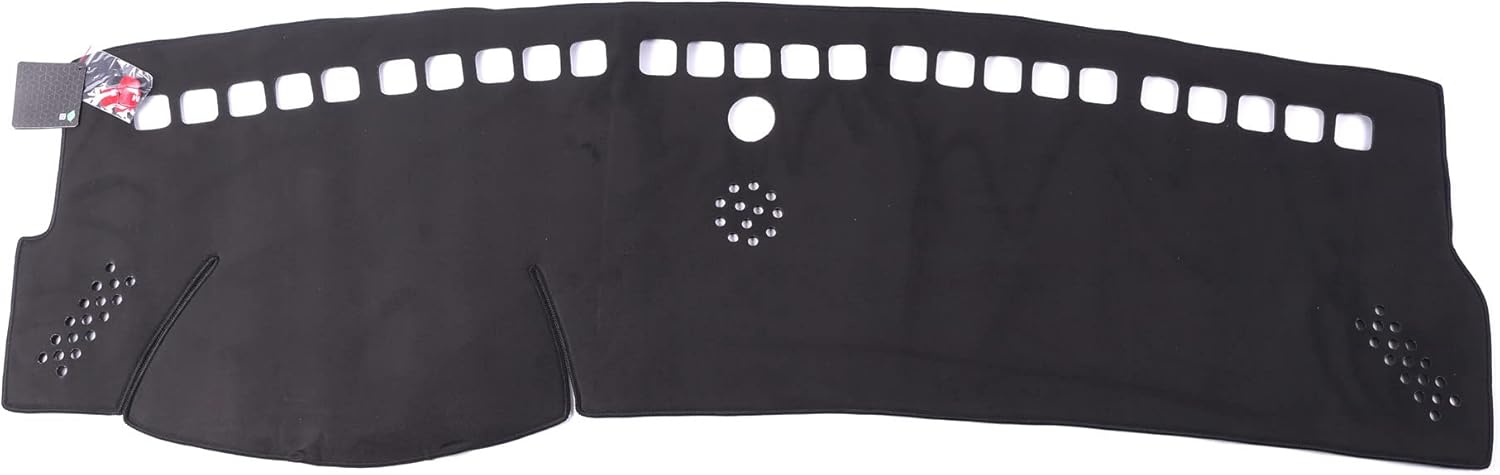 WellVisors Black Suede Dash Mat Dashboard Cover Compatible with Mercedes-Benz 2014-2020 CLA-Class C117 3-777MB010