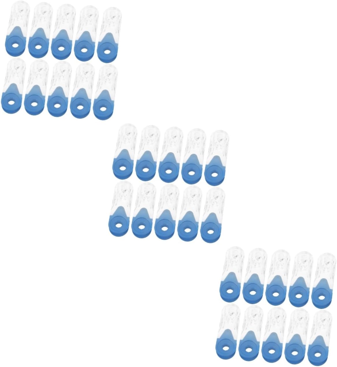 OUNONA 30pcs Acrylic Vertical Blinds Accessories Cord Weight Pulls Handles for Easy Installation Suitable for Home Use Blue