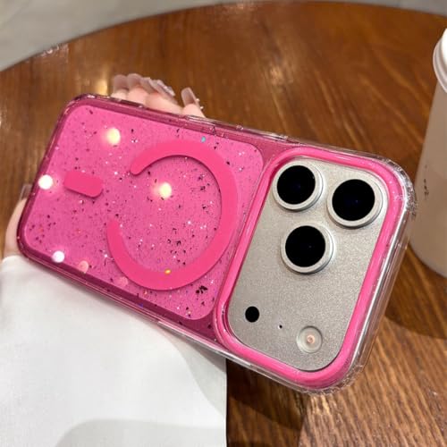 Coque Violet Clair iPhone 14 Paillettes Chargement sans Fil - 4