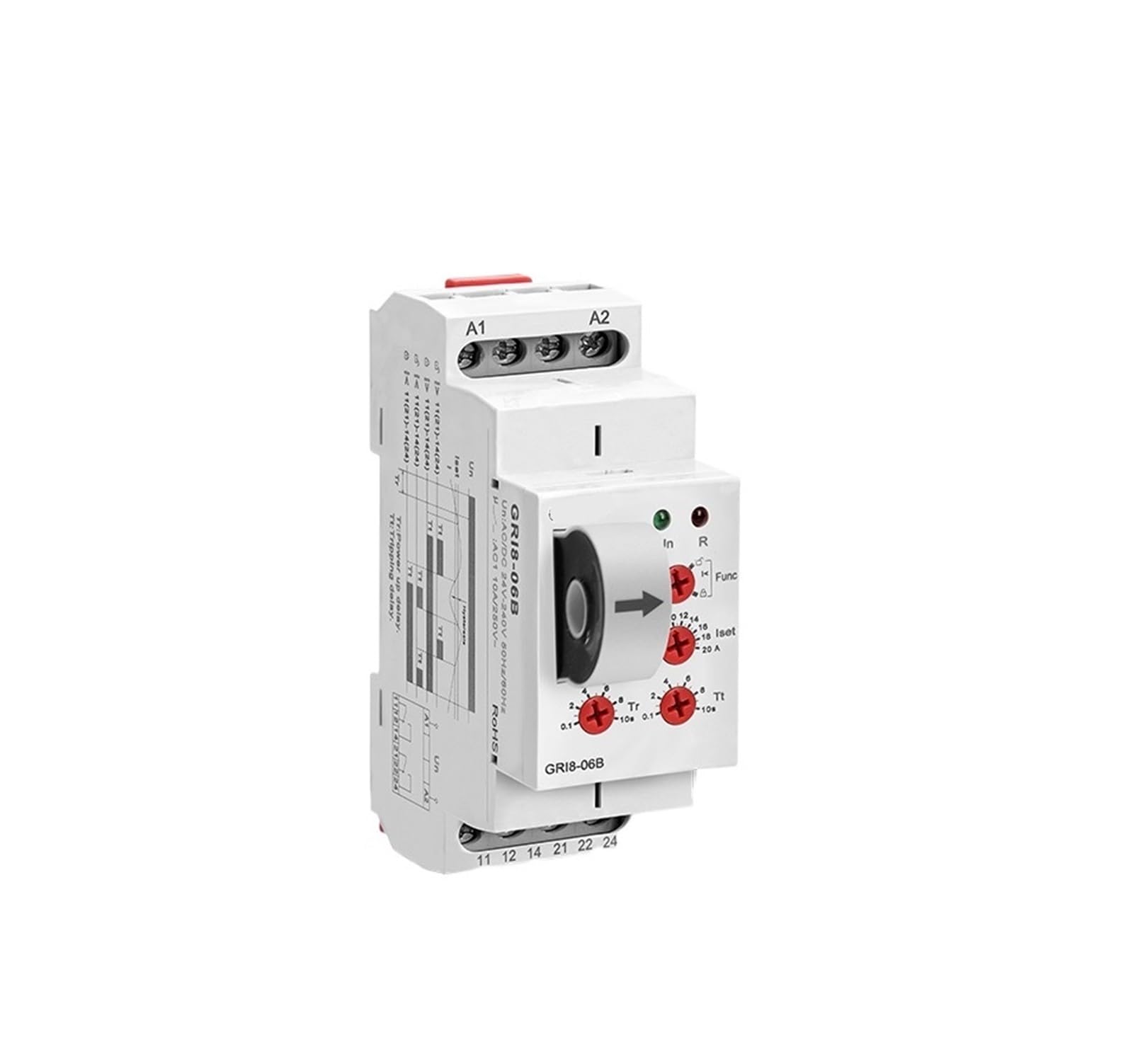 Relais de surveillance surintensité AC DC 2A-20A protection GRI8-05AB - 4