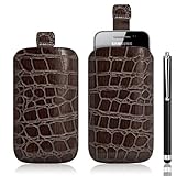 Funda Carcasa Funda Funda estilo cocodrilo para Samsung Galaxy Ace S5830 + lápiz
