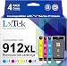 Produktbild LxTek 912XL Multipack 912 XL Druckerpatronen Kompatibel für HP 912 Druckerpatronen 912 für HP Officejet Pro 8022 Patronen 8020 8012 8010 8014 8024 8025 (Schwarz, Cyan, Magenta Gelb)