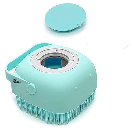 Abee Cute Silicon Baby Soap Dispenser Scrubber for Body Massage (Random Color)