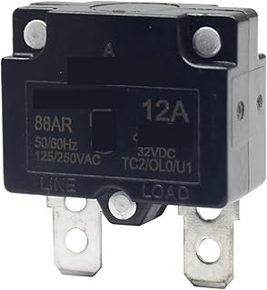 88ar Series 3A 5A 10A 12A 15A 20A 25A 30A Overload Protector Auto Recloser Protector Circuit Breaker 1Pcs (Size : 7A)
