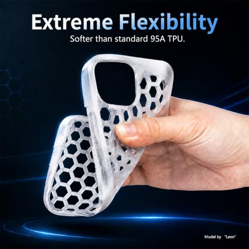Image of Siraya Tech Flex TPU 85A 3D Printer Filament, ISO 10993 Tested, Clear, 1kg