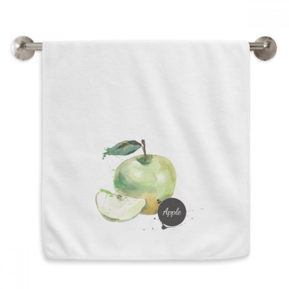 Serviette débarbouillette Apple Fruit Santé blanche en coton doux 13 x 29 pouces