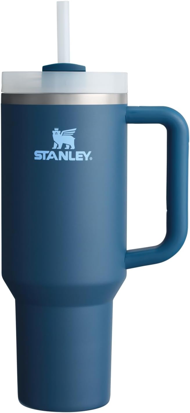 Stanley Quencher H2.0 Tumbler With Handle And Straw 40 Oz | Flowstate 3-Position Lid | Cup Holder Compatible For Travel | Insulated Stainless Steel Cup | BPA-Free | Stargaze 40 Ml