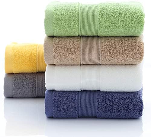 3 Pack Cotton Bath Towels, Thick and Large, Soft & Absorbent, Gentle on Skin, Multiple Colors(Yellow)