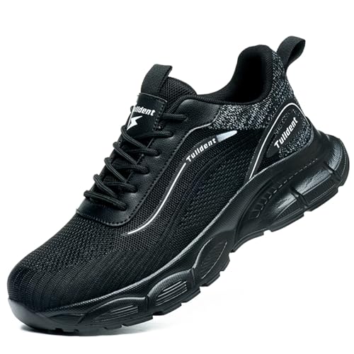 Image of Nutropa Steel Toe Shoes for Men Women Work Safety Footwear Lightweight Breathable Comfortable Industrial Construction Sneakers