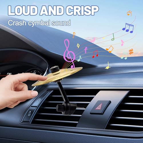 Mayoii Premium Auto Becken Air Vent mit Musikalisches Crash Becken-Design 360° drehbar sicherer
