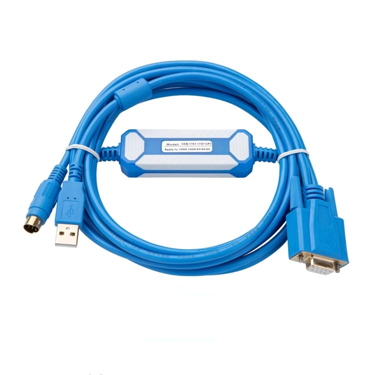 Applicable USB-1761-1747-CP3 PLC Programming Cable Cable AB SLC 5 03 04 05 Series Data Download Cable Blue Gold-Plated