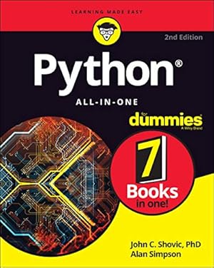 Book cover Python All-in-One For Dummies, 2nd Edition (For Dummies (Computer/Tech))