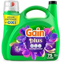 99-Oz Gain Plus Liquid Laundry Detergents (75 Loads, Moonlight Breeze Scent)