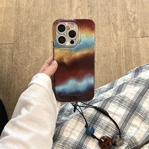 【SUYYPW】適用 iPhone 16 Pro max ケース ヒョウ柄 アンバー 3D ハート 立体 犬 星柄 キラキラ 韓国 おしゃれ アイフォン16プロマックス 人気 カバー べっ甲 豹柄 チェーン付き アイホン16 Pro max スマホケース