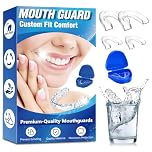 Mouth Guard for Teeth Grinding, 4 Pack Reusable Night Mouth Guard for Jaw Clenching - Stops Bruxism,Custom Fit Dental Protector for Sleeping Adults & Kids with Travel Cases