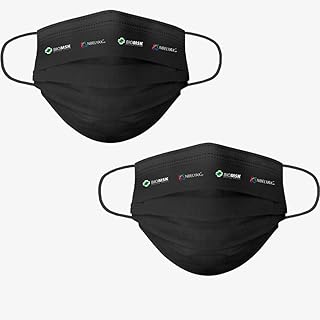 Twin Pack BIOMSK Face Mask (10 Pcs Black)