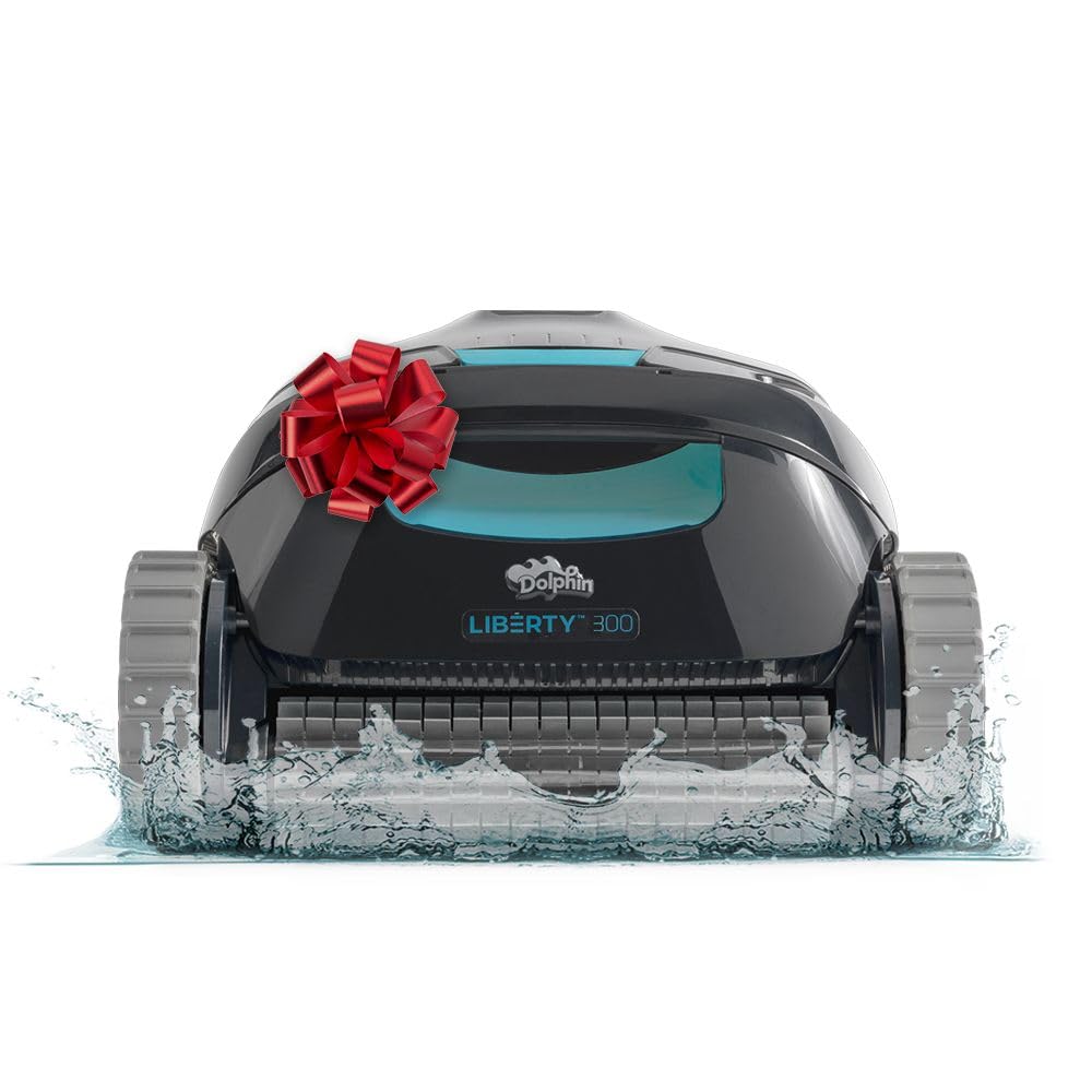 Dolphin (2025 Model) Liberty 300 Cordless Automatic Robotic Pool Vacuum Cleaner, Magnetic Charging, Click-Up for Easy Removal, Ideal for In-Ground Pools up to 33 FT in Length